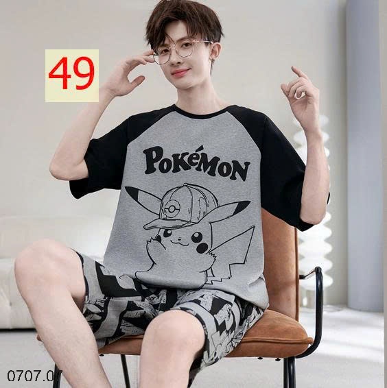 25HA0707.07- BỘ MẶC NHÀ COTTON CHO THANH NIÊN