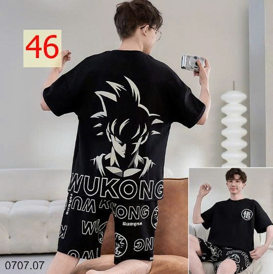 25HA0707.07- BỘ MẶC NHÀ COTTON CHO THANH NIÊN