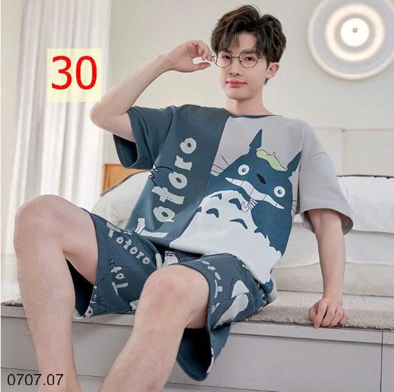 25HA0707.07- BỘ MẶC NHÀ COTTON CHO THANH NIÊN