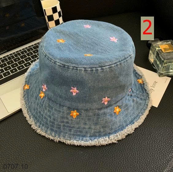 25HA0707.10 - MŨ BUCKET DENIM CHO NỮ