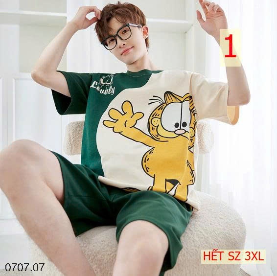 25HA0707.07- BỘ MẶC NHÀ COTTON CHO THANH NIÊN
