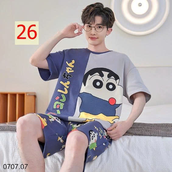 25HA0707.07- BỘ MẶC NHÀ COTTON CHO THANH NIÊN