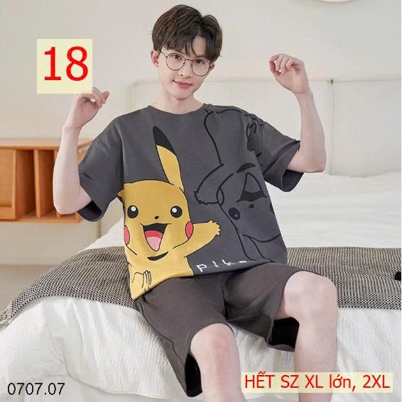 25HA0707.07- BỘ MẶC NHÀ COTTON CHO THANH NIÊN