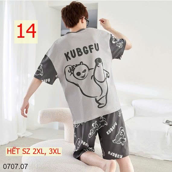 25HA0707.07- BỘ MẶC NHÀ COTTON CHO THANH NIÊN