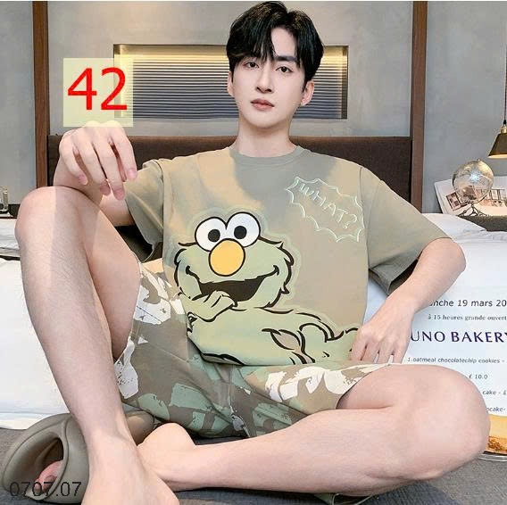 25HA0707.07- BỘ MẶC NHÀ COTTON CHO THANH NIÊN