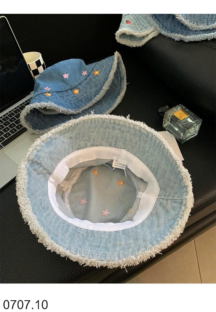 25HA0707.10 - MŨ BUCKET DENIM CHO NỮ