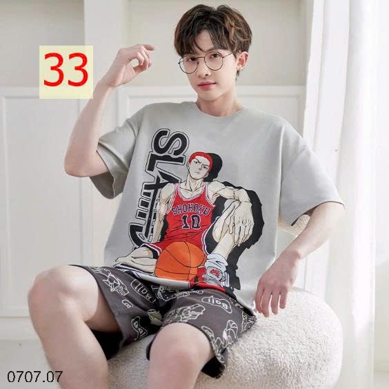 25HA0707.07- BỘ MẶC NHÀ COTTON CHO THANH NIÊN