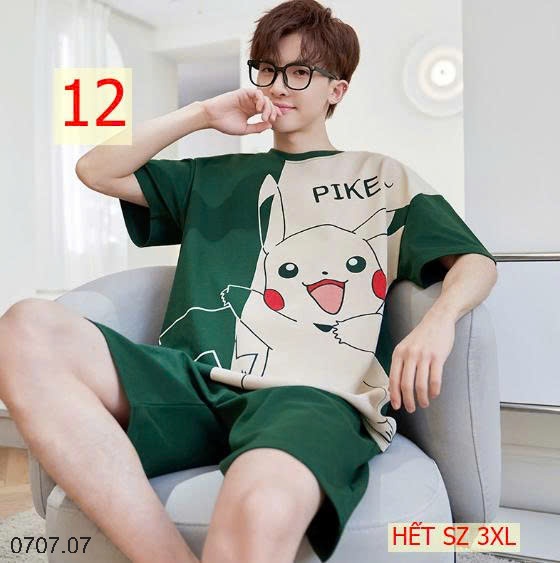 25HA0707.07- BỘ MẶC NHÀ COTTON CHO THANH NIÊN