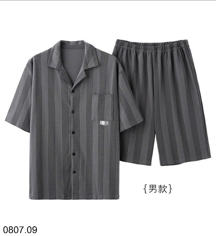 25HA0807.09 - BỘ PIJAMA CỘC CHO NAM