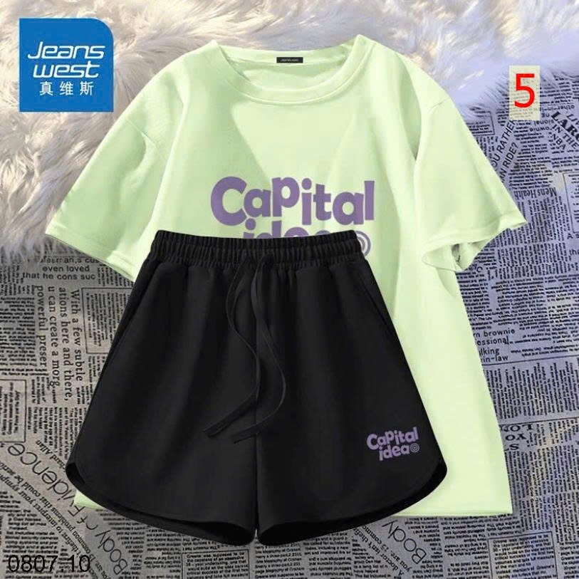 25HA0807.10 - BỘ MẶC NHÀ CAPITAL NỮ NHÀ JEANS WEST