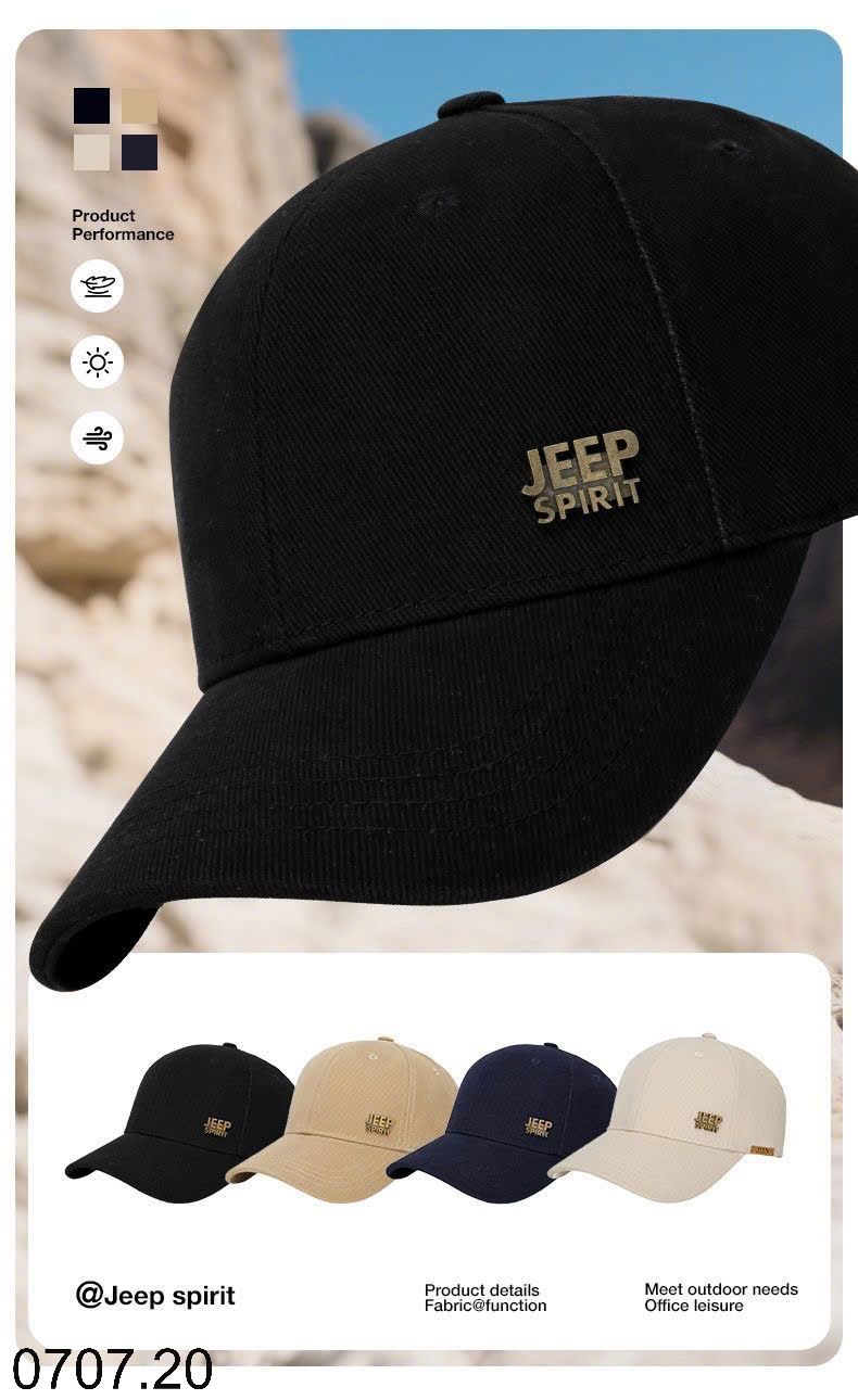 25HA0707.20 - MŨ LƯỠI TRAI JEEP