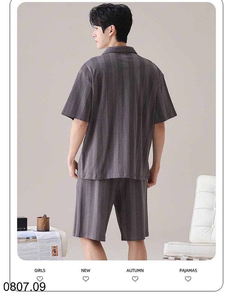 25HA0807.09 - BỘ PIJAMA CỘC CHO NAM