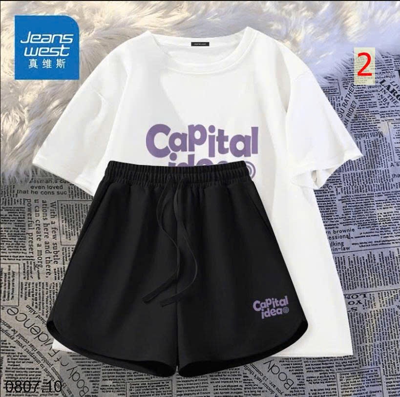 25HA0807.10 - BỘ MẶC NHÀ CAPITAL NỮ NHÀ JEANS WEST