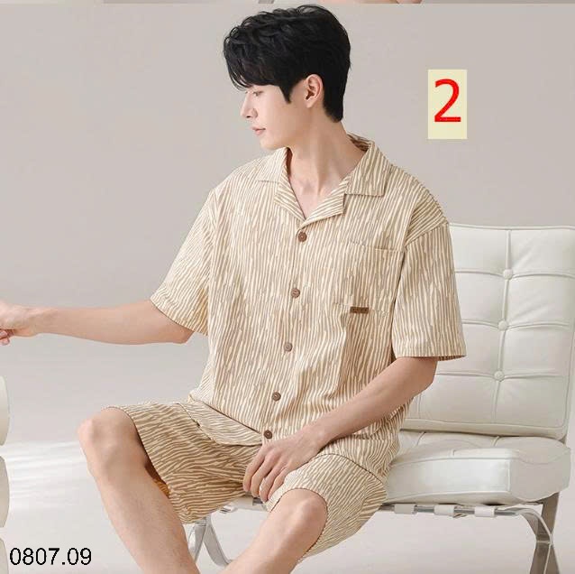 25HA0807.09 - BỘ PIJAMA CỘC CHO NAM