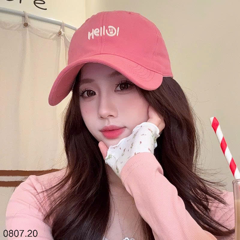 25HA0807.20 - MŨ LƯỠI TRAI HELLO THỜI TRANG