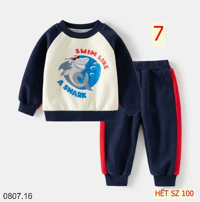 25HA0807.16 - BỘ SƯU TẬP BỘ NỈ WAPPY BÉ TRAI
