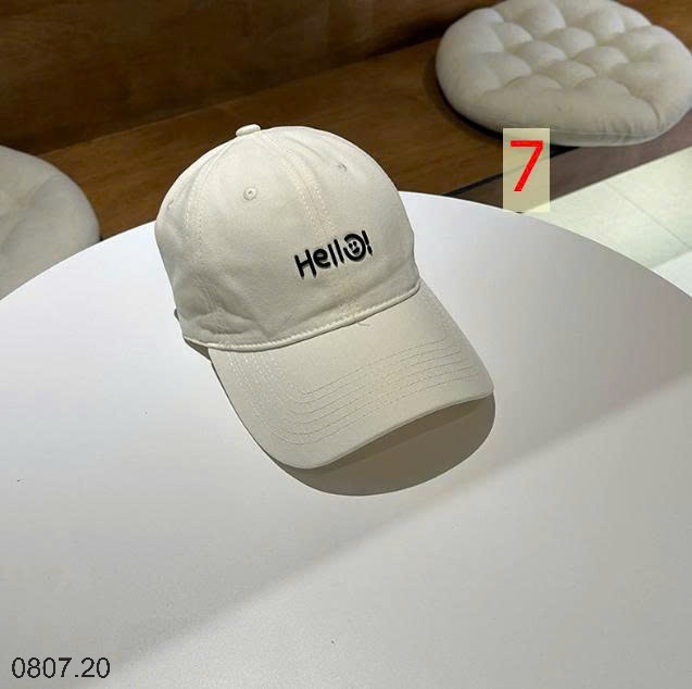 25HA0807.20 - MŨ LƯỠI TRAI HELLO THỜI TRANG