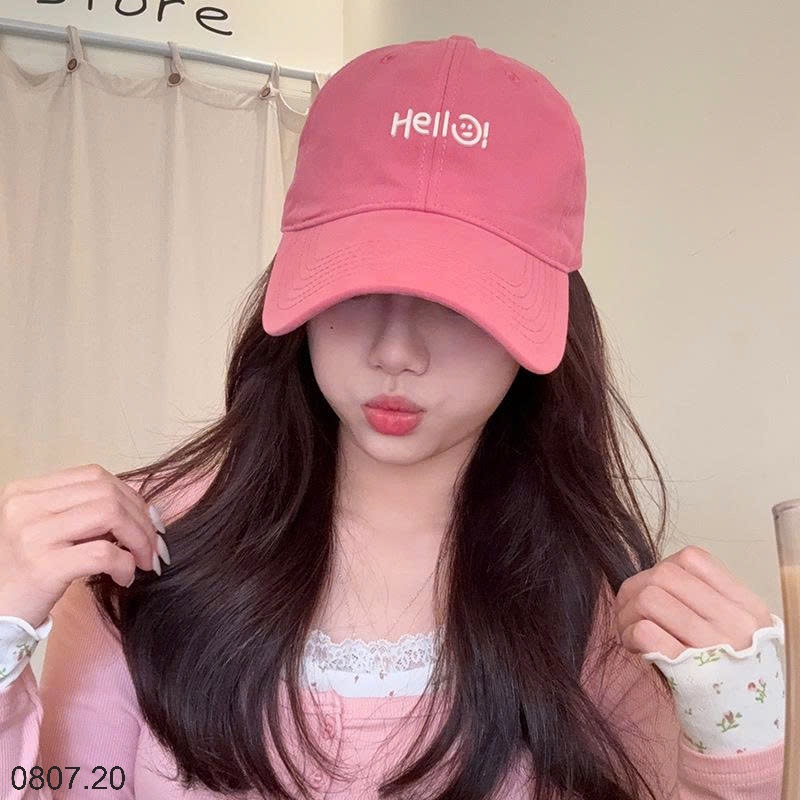 25HA0807.20 - MŨ LƯỠI TRAI HELLO THỜI TRANG