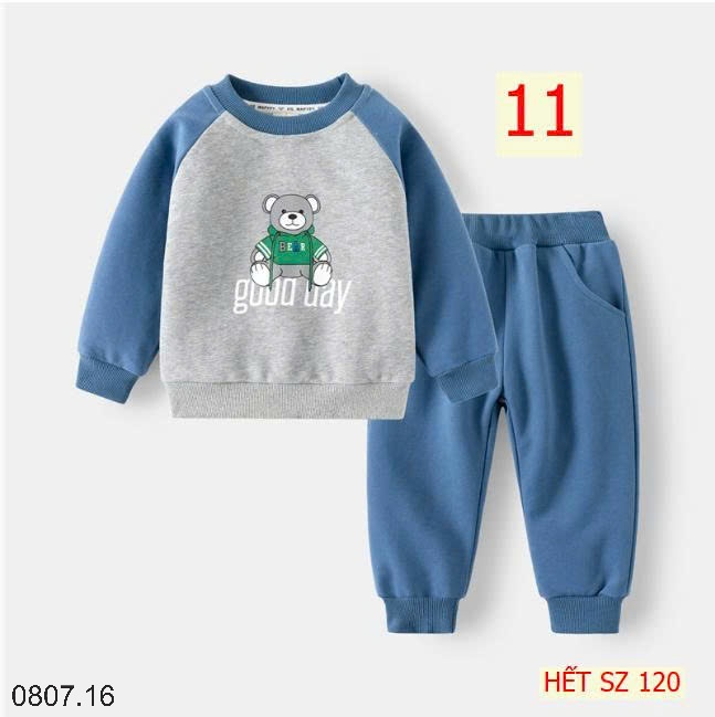 25HA0807.16 - BỘ SƯU TẬP BỘ NỈ WAPPY BÉ TRAI