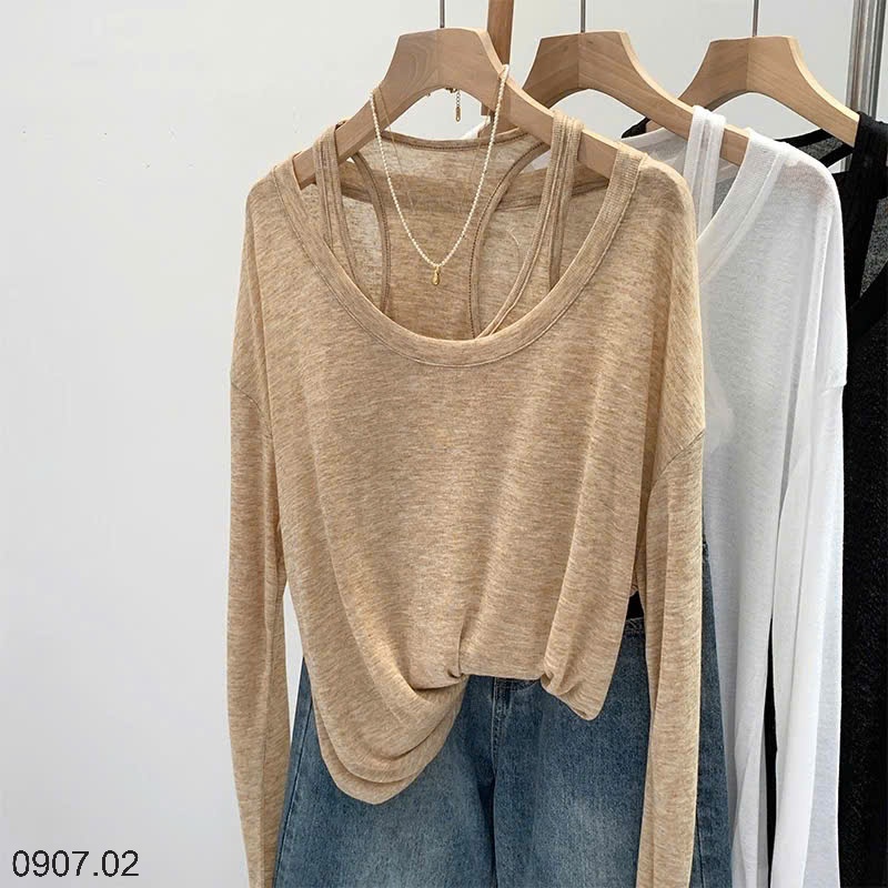 25HA0907.02 - SET ÁO 2 CHI TIẾT CHO NỮ