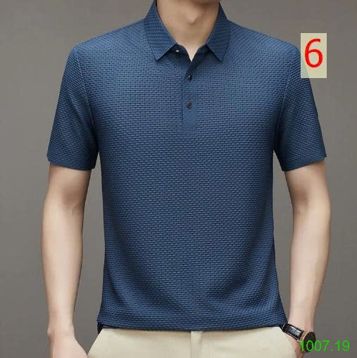 25HA1007.19 - ÁO POLO NAM TỔ ONG KHÔNG ĐƯỜNG MAY