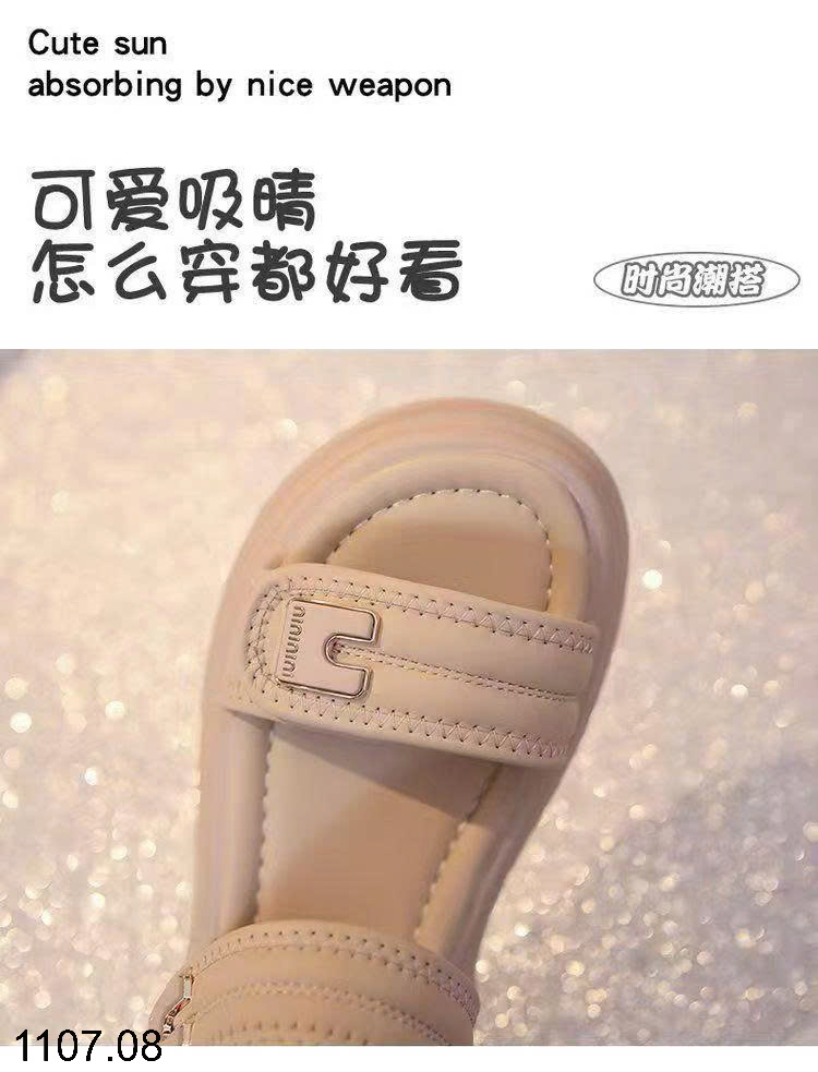 25HA1107.08 - SANDAL NỮ QUAI NGANG ĐẾ MỀN