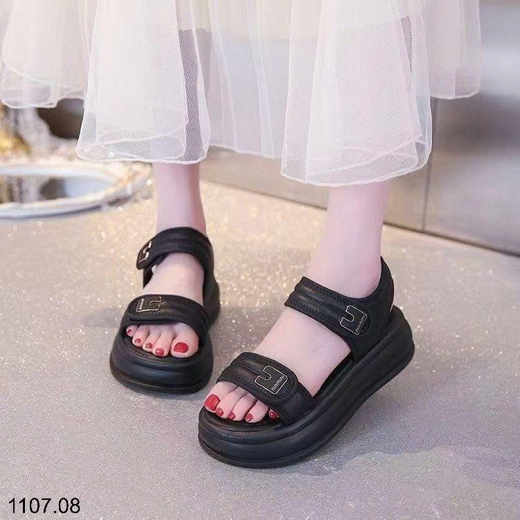 25HA1107.08 - SANDAL NỮ QUAI NGANG ĐẾ MỀN