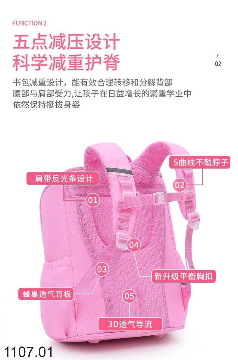 25HA1107.01 - BA LÔ 3D CHỐNG GÙ CHO BÉ