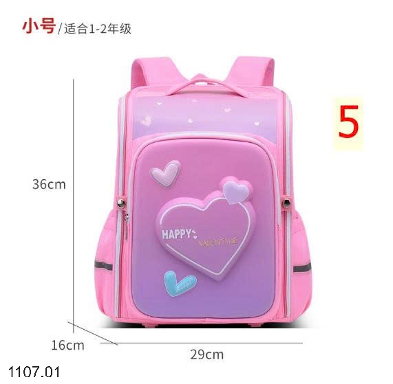 25HA1107.01 - BA LÔ 3D CHỐNG GÙ CHO BÉ