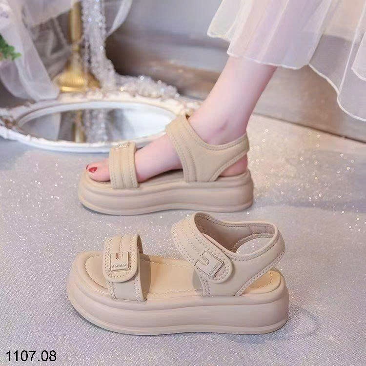 25HA1107.08 - SANDAL NỮ QUAI NGANG ĐẾ MỀN