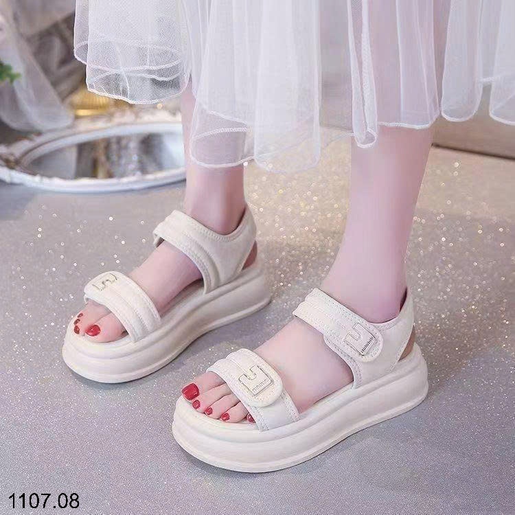 25HA1107.08 - SANDAL NỮ QUAI NGANG ĐẾ MỀN
