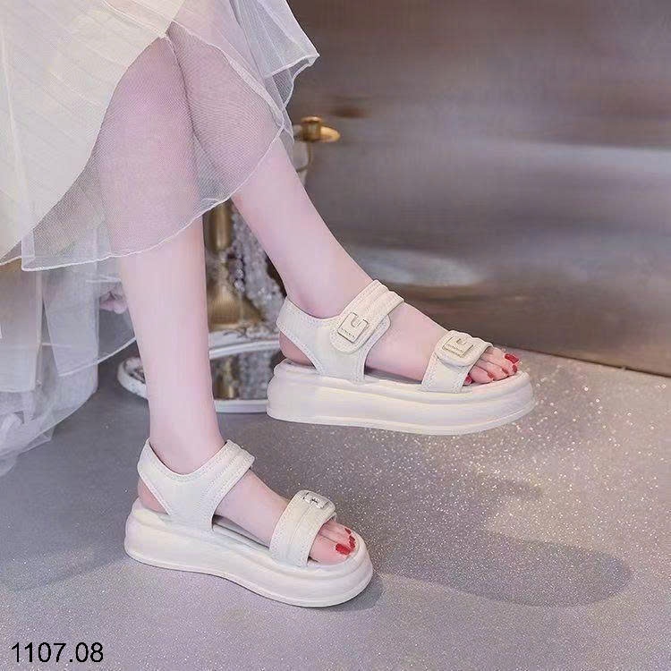 25HA1107.08 - SANDAL NỮ QUAI NGANG ĐẾ MỀN
