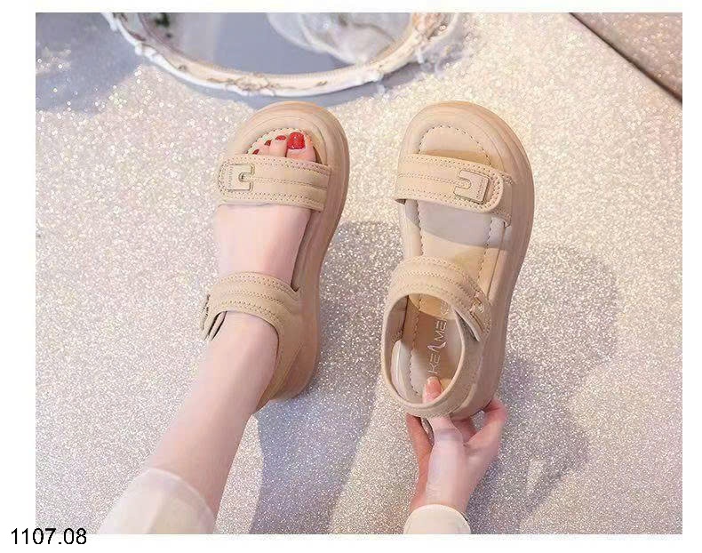 25HA1107.08 - SANDAL NỮ QUAI NGANG ĐẾ MỀN