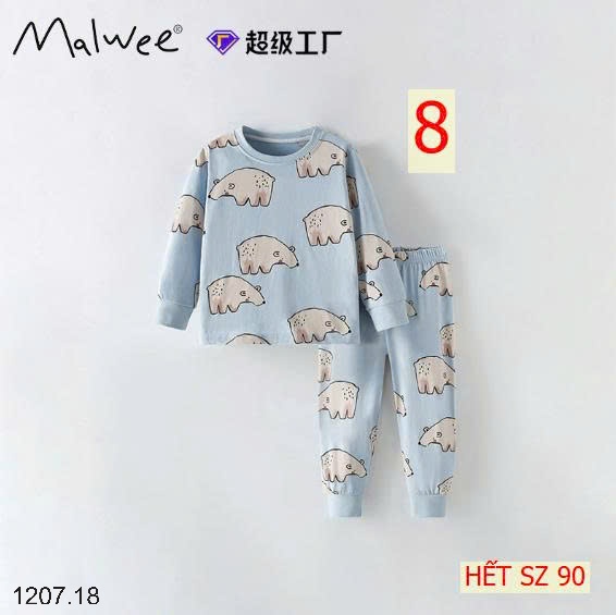 25HA1207.18 - BỘ THU ĐÔNG MẶC NHÀ BÉ TRAI MALWEE