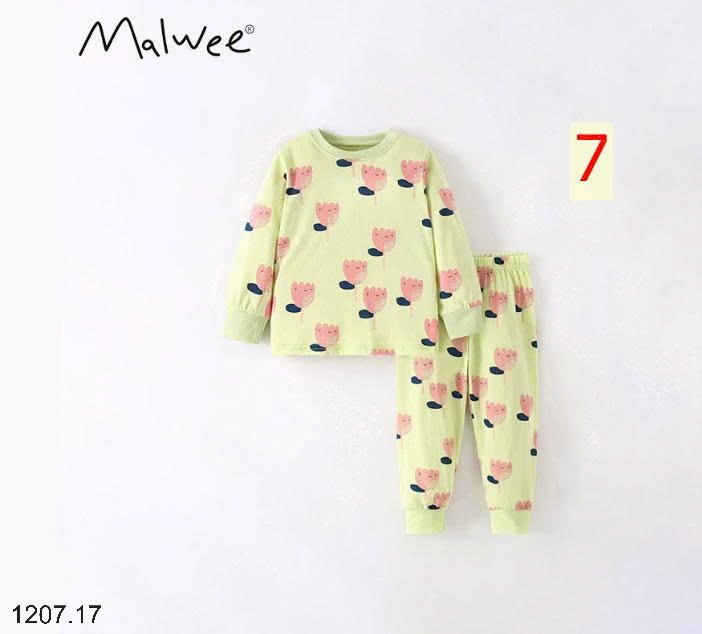 25HA1207.17 - BỘ THU ĐÔNG MẶC NHÀ BÉ GÁI MALWEE