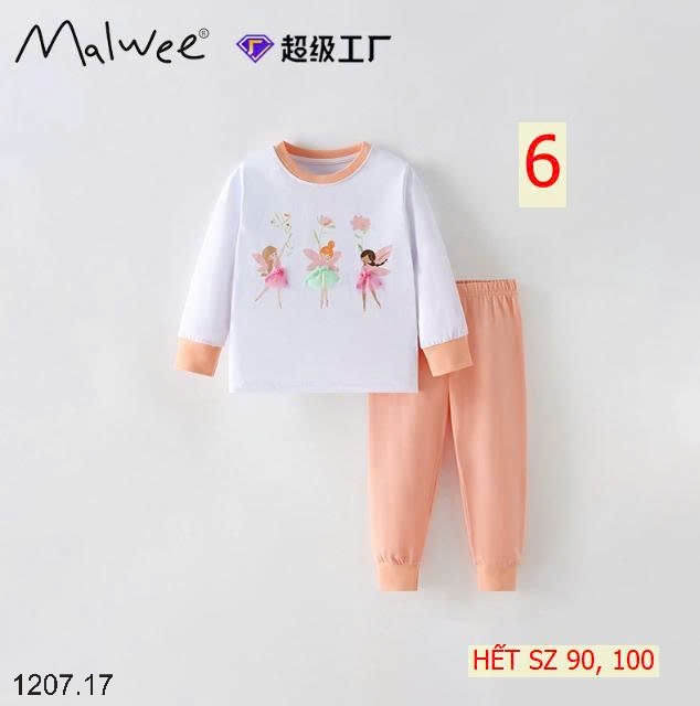 25HA1207.17 - BỘ THU ĐÔNG MẶC NHÀ BÉ GÁI MALWEE