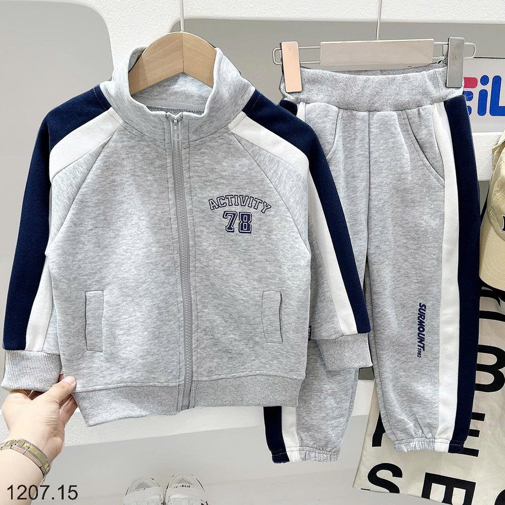 25HA1207.15 - BỘ NỈ KÉO KHÓA KACADY CAO CẤP CHO BÉ
