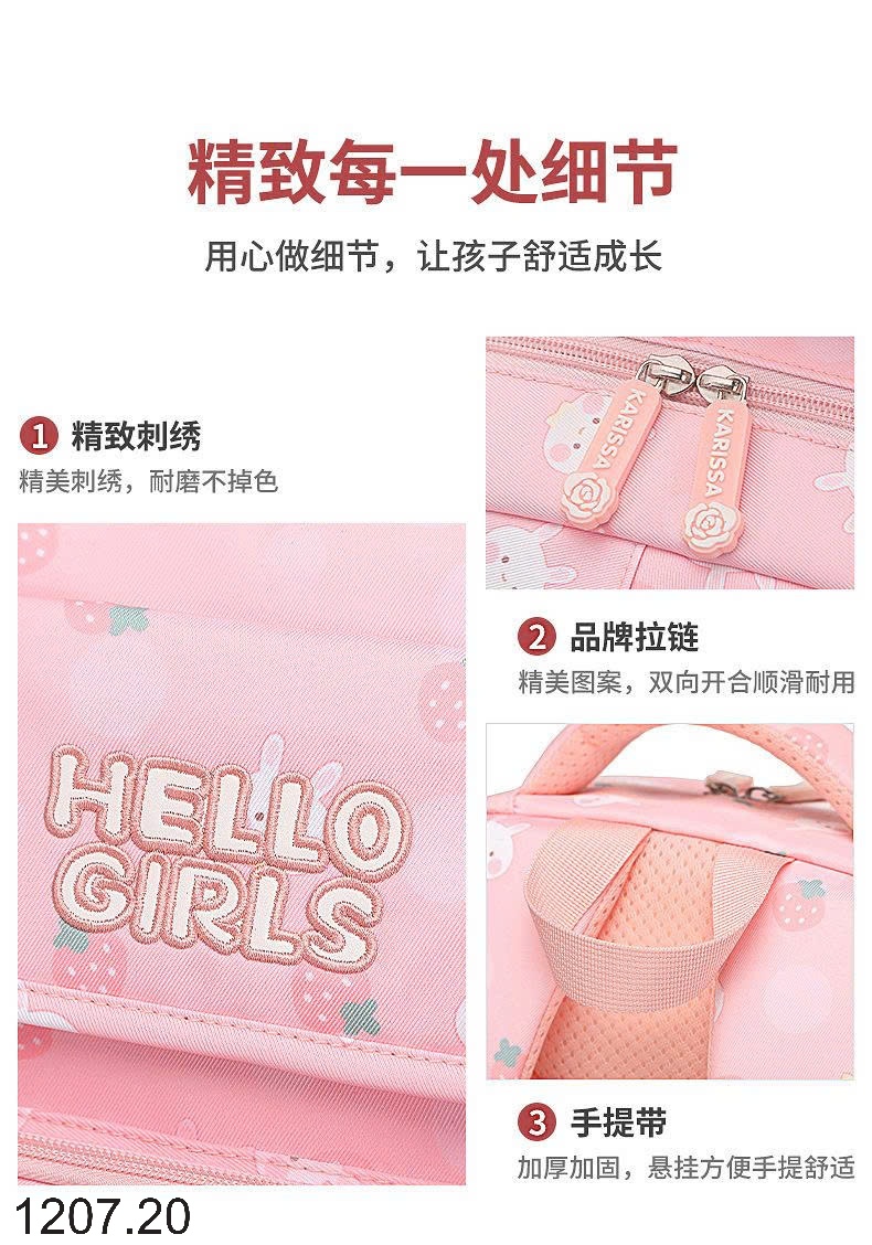 25HA1207.20 - BA LÔ HELLO GIRL BÉ GÁI