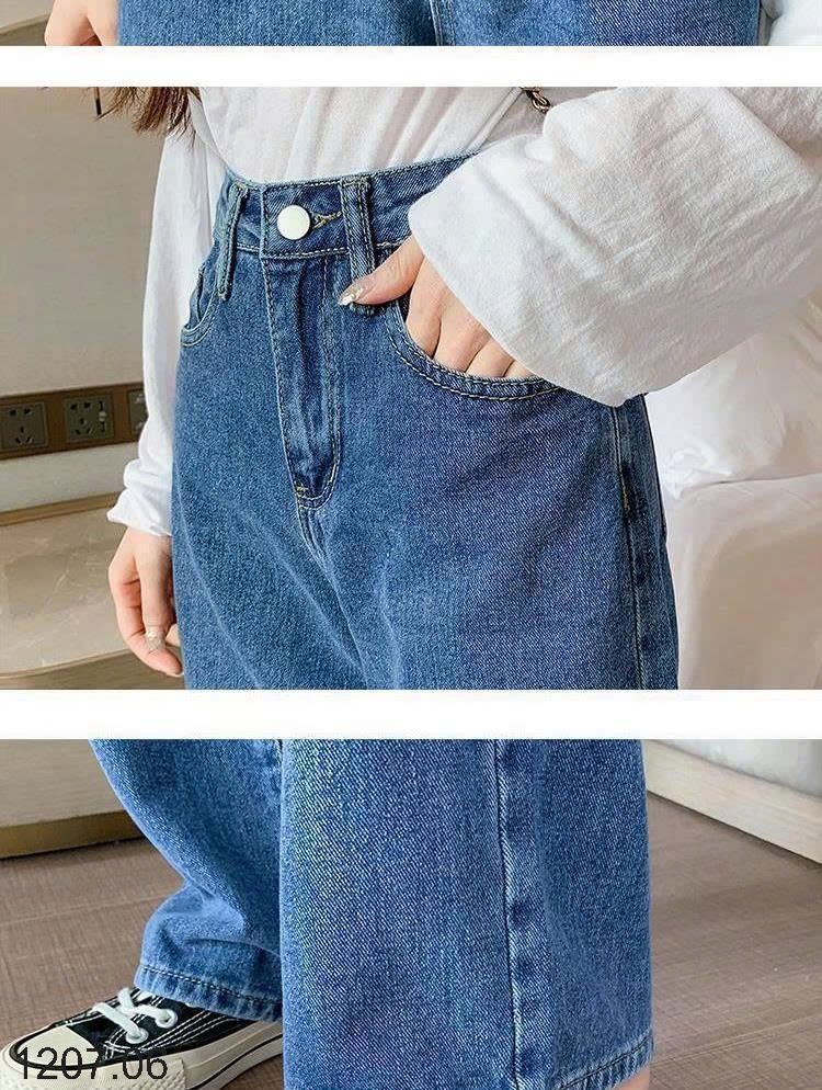 25HA1207.06 - QUẦN JEANS SUÔNG HACK DÁNG