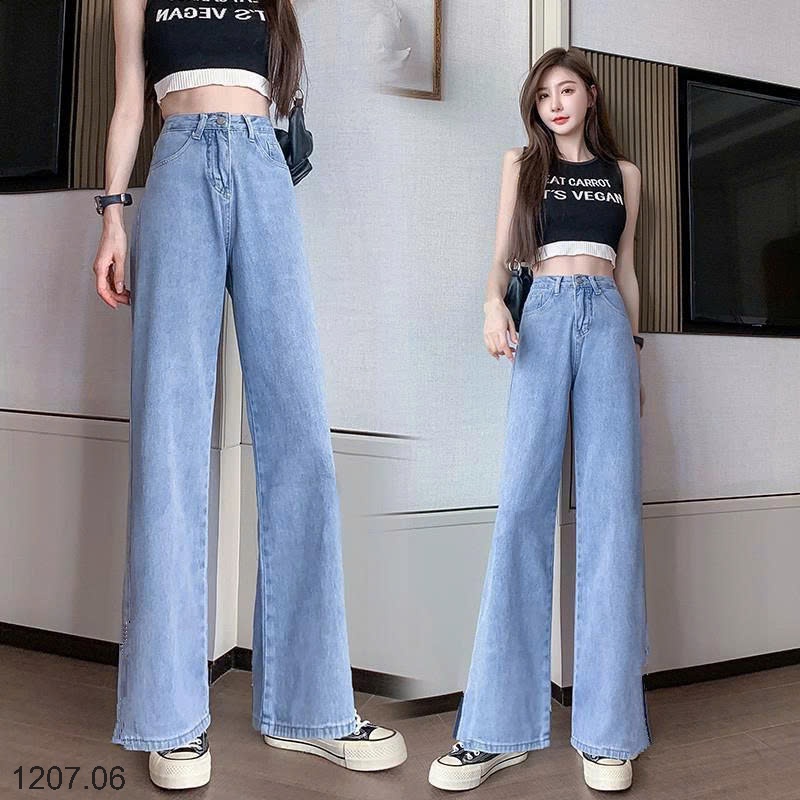 25HA1207.06 - QUẦN JEANS SUÔNG HACK DÁNG