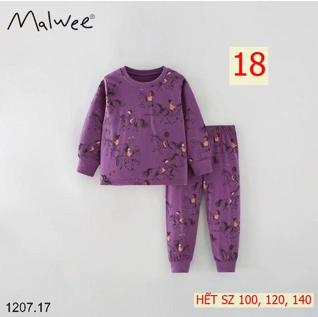 25HA1207.17 - BỘ THU ĐÔNG MẶC NHÀ BÉ GÁI MALWEE