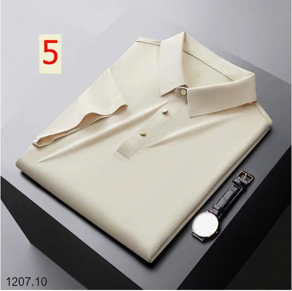 25HA1207.10 - POLO LỤA BĂNG NAM LIỀN MẠCH CAO CẤP