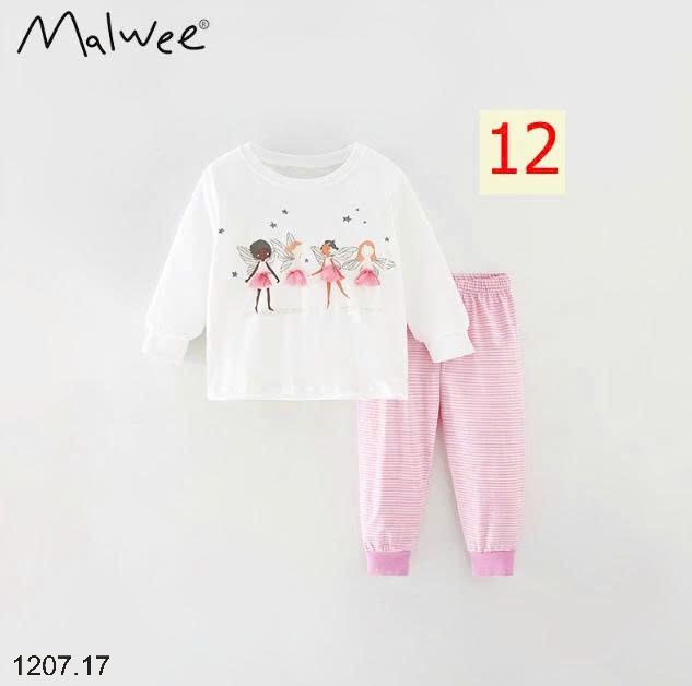 25HA1207.17 - BỘ THU ĐÔNG MẶC NHÀ BÉ GÁI MALWEE