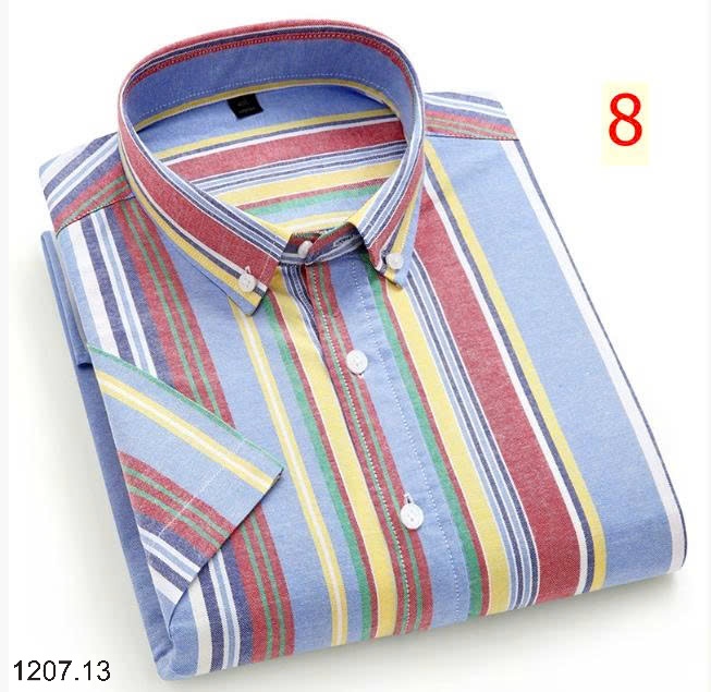 25HA1207.13 - ÁO SƠ MI KẺ NGẮN TAY CHO NAM