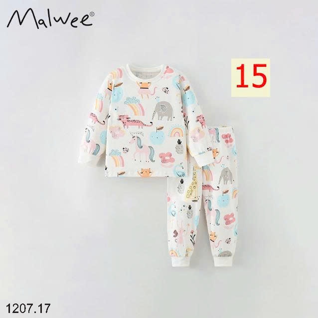 25HA1207.17 - BỘ THU ĐÔNG MẶC NHÀ BÉ GÁI MALWEE