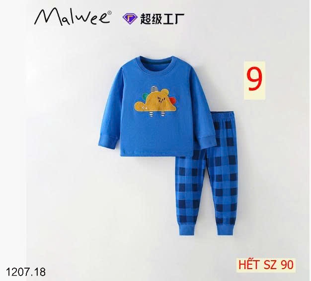 25HA1207.18 - BỘ THU ĐÔNG MẶC NHÀ BÉ TRAI MALWEE