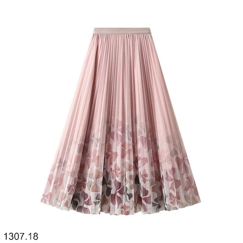 25HA1307.18 - CHÂN VÁY XẾP LY HOA ANGLE