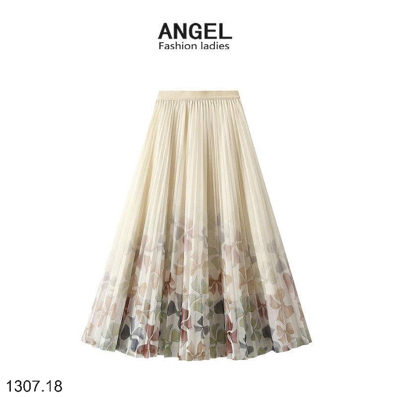 25HA1307.18 - CHÂN VÁY XẾP LY HOA ANGLE