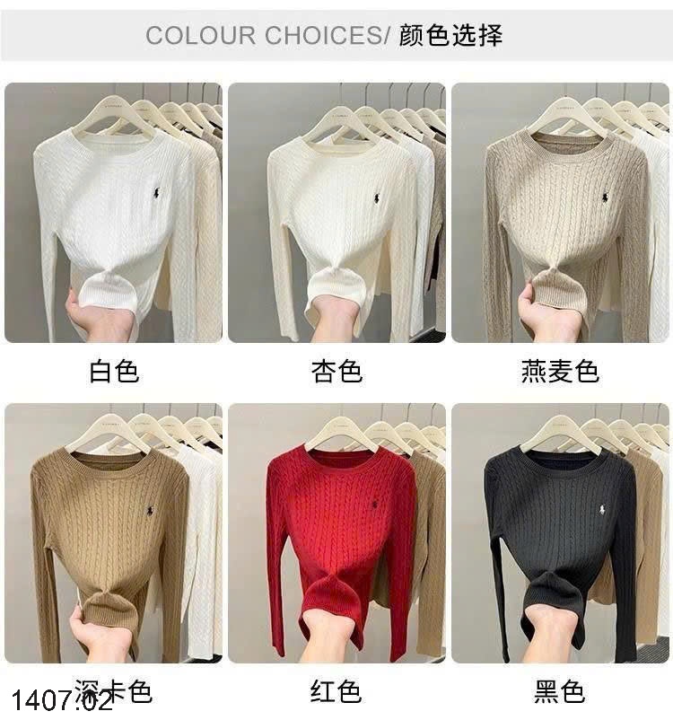 25HA1407.02 - ÁO LEN VẶN THỪNG CỔ TRÒN THÊU HÌNH NGỰA