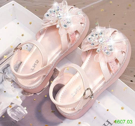 25HA1607.03 - SANDAL BÍT MŨI SIÊU XINH BÉ GÁI